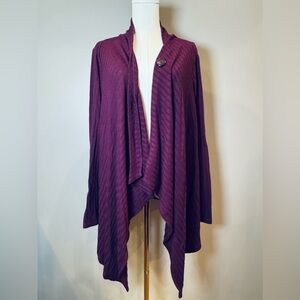 Dana Buchman Deep Purple Cardigan Sweater